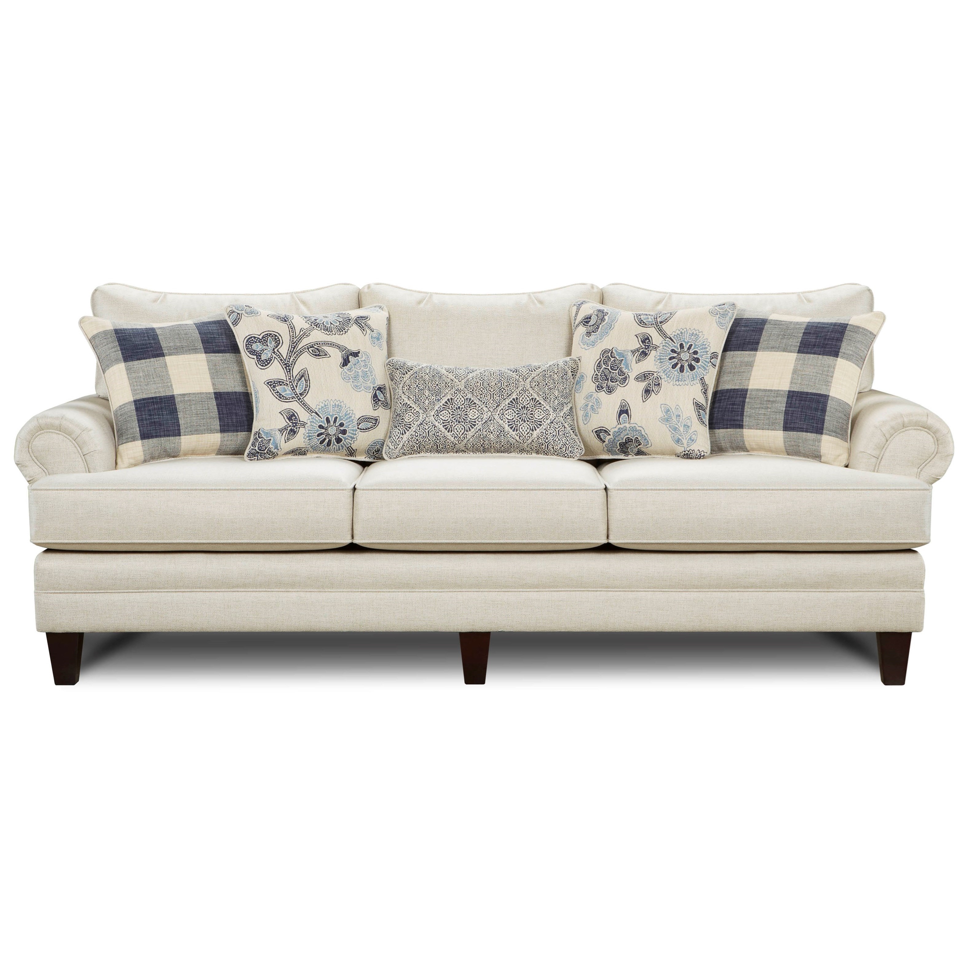 Fusion Furniture 2810KP CATALINA LINEN Transitional Sofa Howell